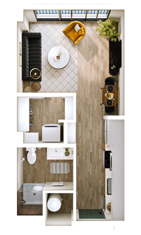 Stella at Star Metals S1 Studio Floor Plan